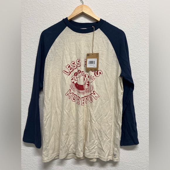 *Toad & Co. Hemp Daily Baseball Tee Less Fuss More Fun Frog M NWT Toad&Co. - Picture 3 of 4